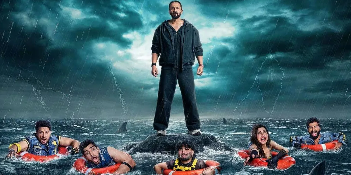 Khatron Ke Khiladi 2026 featuring Rohit Shetty and celebrity contestants taking part in dangerous stunts, thrilling challenges, adventure tasks, dramatic moments, and exciting episodes from the latest season of the Indian reality television show.