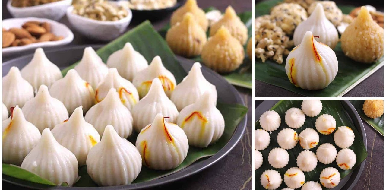 Traditional Modak – Maharashtrian ukadiche modak with coconut and jaggery for Ganesh Chaturthi