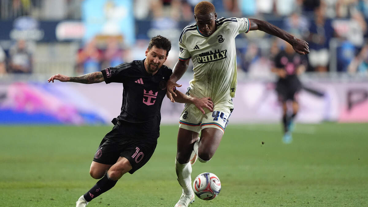 Inter Miami vs Philadelphia Union 2026 match with Lionel Messi during MLS game