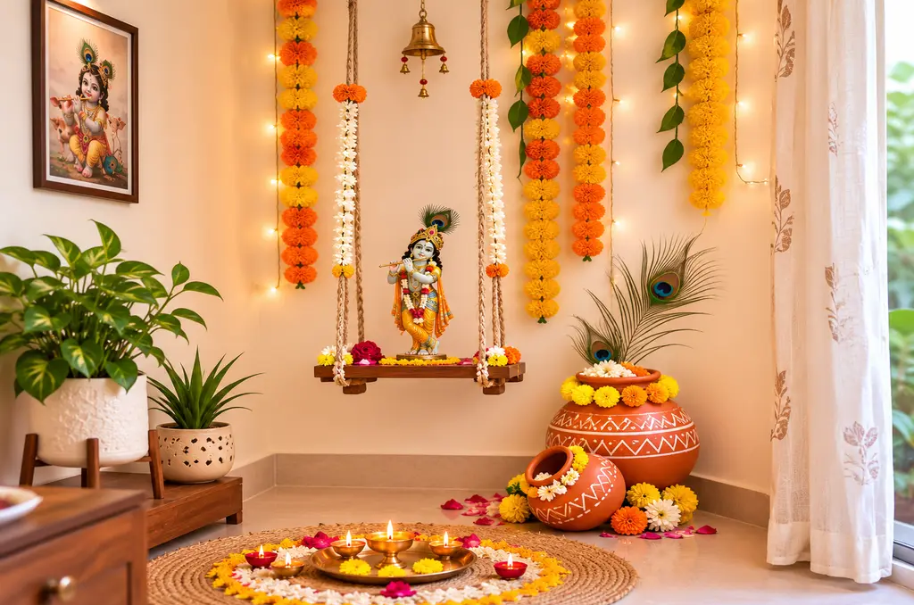 Janmashtami Home Decor 2026: Krishna Jhula Ideas