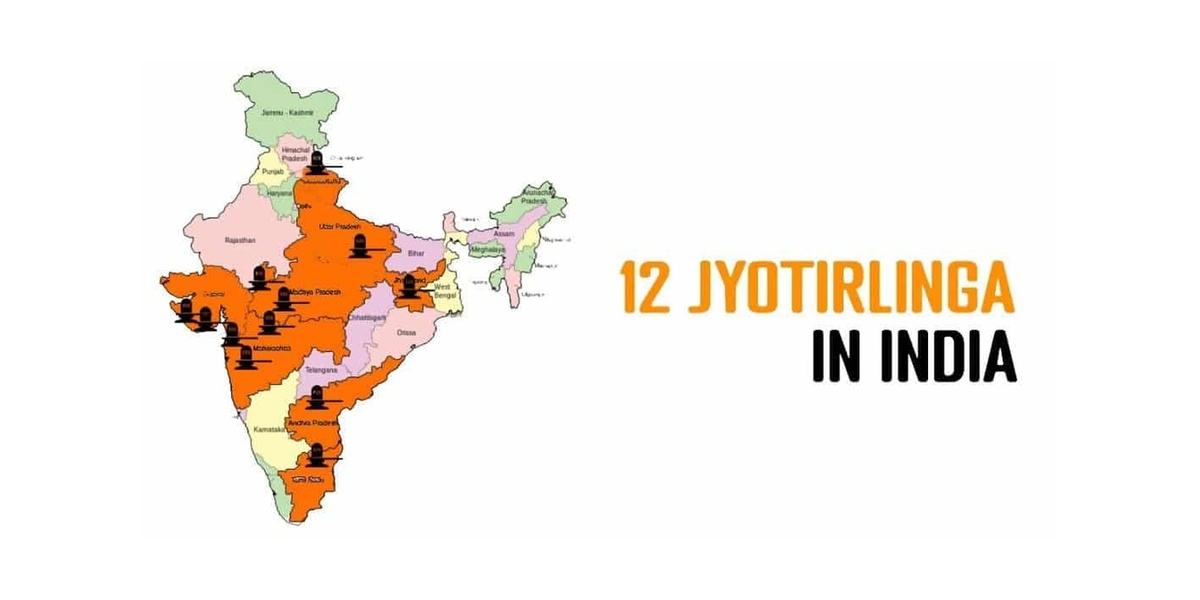 12 Jyotirlingas in India featuring sacred Lord Shiva temples and important pilgrimage destinations.