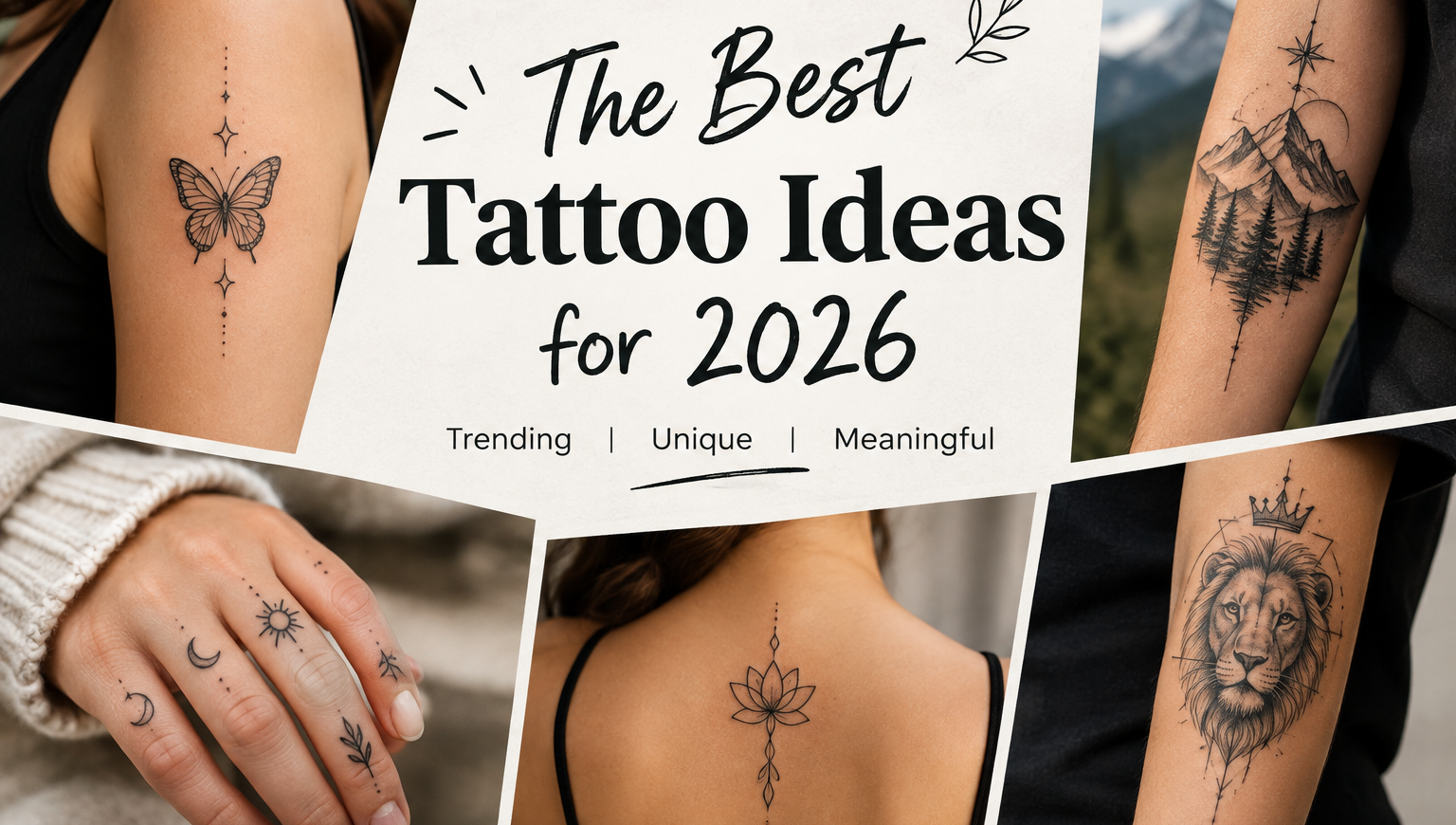 The Best Tattoo Ideas for 2026: Simple, Stylish & Meaningful Designs